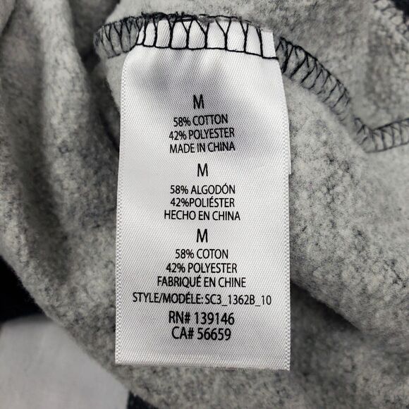 FCB Barcelona Sweatshirt Soccer Long Sleeve Hoodie Lined Mens Size M Medium Grey - Picture 8 of 11